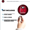 image:imageWild Sports Solid Wood College Hook amp Ring Toss Set with Direct Print HD Team Graphics  Easy Hang Hook and Ring Toss Target  Great Gift for Any NCAA FanGeorgia Bulldogs