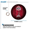 image:imageWild Sports Solid Wood College Hook amp Ring Toss Set with Direct Print HD Team Graphics  Easy Hang Hook and Ring Toss Target  Great Gift for Any NCAA FanOhio State Buckeyes