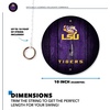 image:imageWild Sports Solid Wood College Hook amp Ring Toss Set with Direct Print HD Team Graphics  Easy Hang Hook and Ring Toss Target  Great Gift for Any NCAA FanLSU Tigers