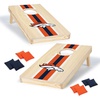 image:imageNFL Football Portable Size 1 x 2 Solid Wood Cornhole Set with Direct Print HD Team Graphics  Travel SizeDenver Broncos