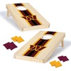 image:imageNFL Football Portable Size 1 x 2 Solid Wood Cornhole Set with Direct Print HD Team Graphics  Travel SizeWashington Commanders