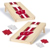 image:imageWild Sports College Portable Size 1 x 2 Solid Wood Cornhole Set with Direct Print HD Team Graphics  Travel SizeWisconsin Badgers