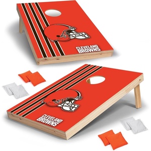 image:imageNFL 2 x 3 Solid Wood Cornhole Set with Direct Print HD Team Graphics  Great Gift for Any Football Fan Bean Bag Toss Family Outdoor GamesCleveland Browns
