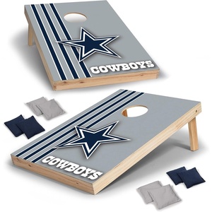 image:imageNFL 2 x 3 Solid Wood Cornhole Set with Direct Print HD Team Graphics  Great Gift for Any Football Fan Bean Bag Toss Family Outdoor GamesDallas Cowboys