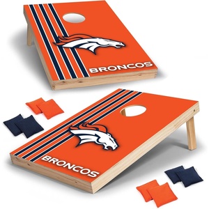 image:imageNFL 2 x 3 Solid Wood Cornhole Set with Direct Print HD Team Graphics  Great Gift for Any Football Fan Bean Bag Toss Family Outdoor GamesDenver Broncos