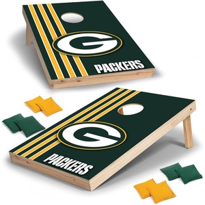 image:imageNFL 2 x 3 Solid Wood Cornhole Set with Direct Print HD Team Graphics  Great Gift for Any Football Fan Bean Bag Toss Family Outdoor GamesGreen Bay Packers