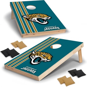 image:imageNFL 2 x 3 Solid Wood Cornhole Set with Direct Print HD Team Graphics  Great Gift for Any Football Fan Bean Bag Toss Family Outdoor GamesJacksonville Jaguars