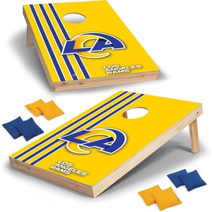 image:imageNFL 2 x 3 Solid Wood Cornhole Set with Direct Print HD Team Graphics  Great Gift for Any Football Fan Bean Bag Toss Family Outdoor GamesLos Angeles Rams
