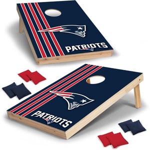 image:imageNFL 2 x 3 Solid Wood Cornhole Set with Direct Print HD Team Graphics  Great Gift for Any Football Fan Bean Bag Toss Family Outdoor GamesNew England Patriots