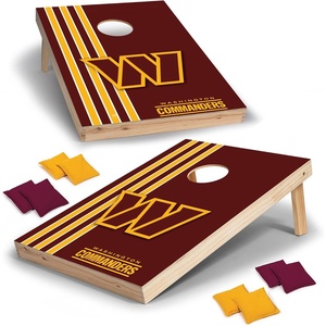 image:imageNFL 2 x 3 Solid Wood Cornhole Set with Direct Print HD Team Graphics  Great Gift for Any Football Fan Bean Bag Toss Family Outdoor GamesWashington Commanders