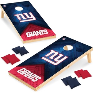 image:imageNFL Football 2 x 4 Regulation Size Solid Wood Cornhole Set with Direct Print HD Team Graphics Great Gift for Any Football Fan Bean Bag Toss Family Outdoor GameNew York Giants