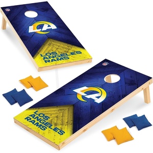 image:imageNFL Football 2 x 4 Regulation Size Solid Wood Cornhole Set with Direct Print HD Team Graphics Great Gift for Any Football Fan Bean Bag Toss Family Outdoor GameLos Angeles Rams