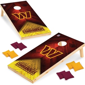 image:imageNFL Football 2 x 4 Regulation Size Solid Wood Cornhole Set with Direct Print HD Team Graphics Great Gift for Any Football Fan Bean Bag Toss Family Outdoor GameWashington Commanders