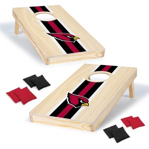 image:imageNFL Football Portable Size 1 x 2 Solid Wood Cornhole Set with Direct Print HD Team Graphics  Travel SizeArizona Cardinals