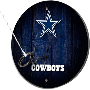 image:imageSolid Wood NFL Hook amp Ring Toss Set with Direct Print HD Team Graphics  Easy Hang Hook and Ring Toss Target  Great Gift for Any Football Fan Ring Toss Family Game for a Game RoomDallas Cowboys