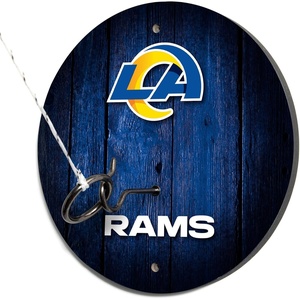 image:imageSolid Wood NFL Hook amp Ring Toss Set with Direct Print HD Team Graphics  Easy Hang Hook and Ring Toss Target  Great Gift for Any Football Fan Ring Toss Family Game for a Game RoomLos Angeles Rams