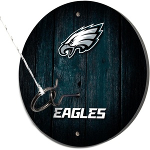 image:imageSolid Wood NFL Hook amp Ring Toss Set with Direct Print HD Team Graphics  Easy Hang Hook and Ring Toss Target  Great Gift for Any Football Fan Ring Toss Family Game for a Game RoomPhiladelphia Eagles