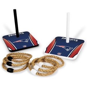 image:imageSolid Wood NFL Quoits Set with Direct Print HD Team Graphics  Tailgate Ring Toss Game  Great Gift for Any Football Fan Ring Toss Family Outdoor Games for The BeachNew England Patriots