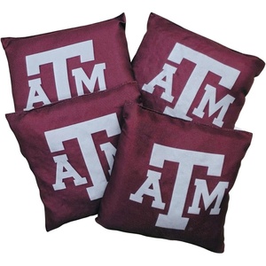 image:imageWild Sports NCAA Cornhole Duck Cloth All Weather Tournament Regulation Bean Bags 6 x 6 16ozMaroonGray