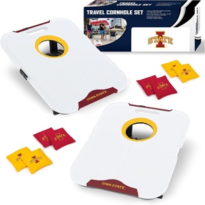 image:imageWild Sports NCAA Pro Football AllWeather Cornhole Set  Travel Bean Bag Toss Set Includes 8 Bean BagsIowa State Cyclones