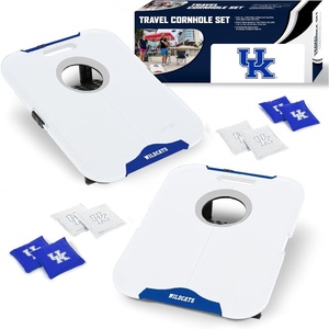 image:imageWild Sports NCAA Pro Football AllWeather Cornhole Set  Travel Bean Bag Toss Set Includes 8 Bean BagsKentucky Wildcats
