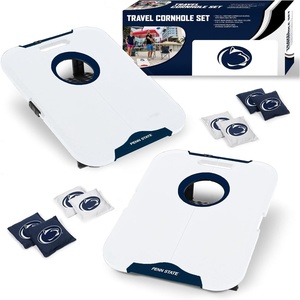image:imageWild Sports NCAA Pro Football AllWeather Cornhole Set  Travel Bean Bag Toss Set Includes 8 Bean BagsPenn State Nittany Lions