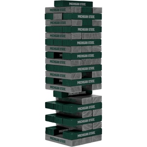 image:imageWild Sports NCAA Pro Football Tabletop Stackers Block Game for College Football Fan Dorm Game TailgateMichigan State Spartans