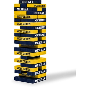 image:imageWild Sports NCAA Pro Football Tabletop Stackers Block Game for College Football Fan Dorm Game TailgateMichigan Wolverines