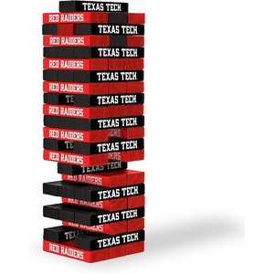 image:imageWild Sports NCAA Pro Football Tabletop Stackers Block Game for College Football Fan Dorm Game TailgateTexas Tech Red Raiders Option 2