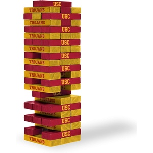 image:imageWild Sports NCAA Pro Football Tabletop Stackers Block Game for College Football Fan Dorm Game TailgateUSC Trojans