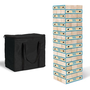 image:imageWild Sports NFL Giant Stacking Wooden Blocks  Tumbling Tower Classic Family Game Stacks  Great Gift for Any Football FanCarolina Panthers