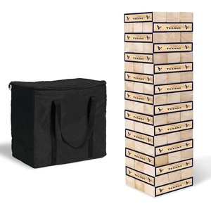 image:imageWild Sports NFL Giant Stacking Wooden Blocks  Tumbling Tower Classic Family Game Stacks  Great Gift for Any Football FanHouston Texans