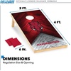 image:imageNCAA 2 x 4 Cornhole Set 8 Bags Outdoor GameArkansas Razorbacks