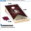 image:imageNCAA 2 x 4 Cornhole Set 8 Bags Outdoor GameFlorida State Seminoles