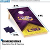 image:imageNCAA 2 x 4 Cornhole Set 8 Bags Outdoor GameLSU Tigers