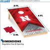 image:imageNCAA 2 x 4 Cornhole Set 8 Bags Outdoor GameNebraska Cornhuskers