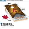 image:imageNCAA 2 x 4 Cornhole Set 8 Bags Outdoor GameUSC Trojans
