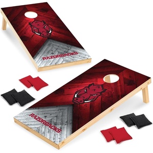 image:imageNCAA 2 x 4 Cornhole Set 8 Bags Outdoor GameArkansas Razorbacks