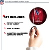 image:imageSolid Wood NFL Hook amp Ring Toss Set with Direct Print HD Team Graphics  Easy Hang Hook and Ring Toss Target  Great Gift for Any Football Fan Ring Toss Family Game for a Game RoomHouston Texans