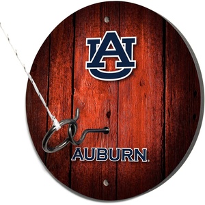 image:imageWild Sports Solid Wood College Hook amp Ring Toss Set with Direct Print HD Team Graphics  Easy Hang Hook and Ring Toss Target  Great Gift for Any NCAA FanAuburn Tigers